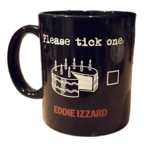 black, mug, cartoon, cake transparent PNG cut-out