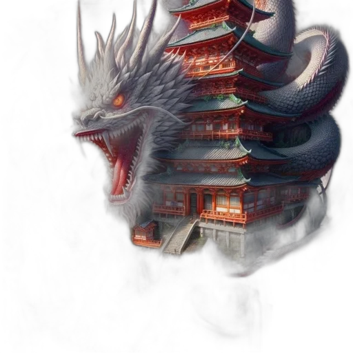 dragon, creature, weapon, fantasy art transparent PNG cut-out