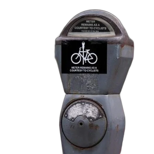 parking, meter, sticker, reads transparent PNG cut-out