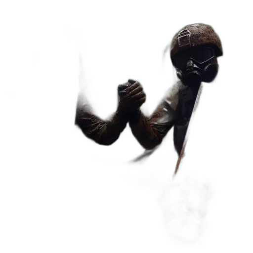 mask, robot, staff, weapon transparent PNG cut-out