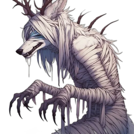 creature, animal, mask, staff transparent PNG cut-out