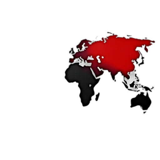 red, dark, world, map transparent PNG cut-out