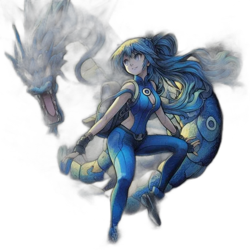 dragon, creature, staff, weapon transparent PNG cut-out