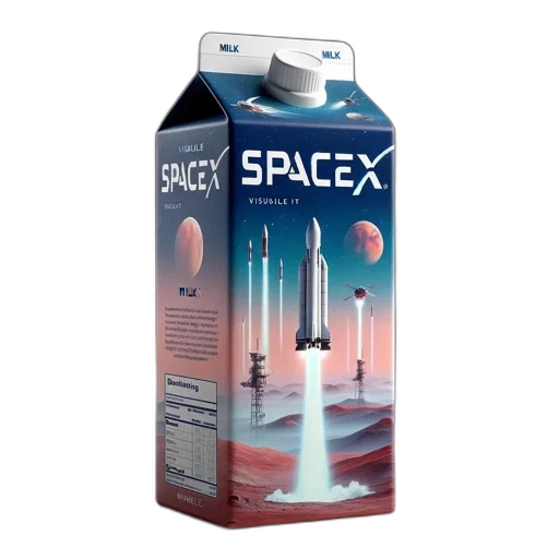 bottle, concept art, 3d render, outer space transparent PNG cut-out