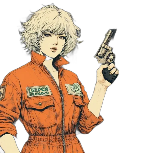 jacket, weapon, staff, concept art transparent PNG cut-out
