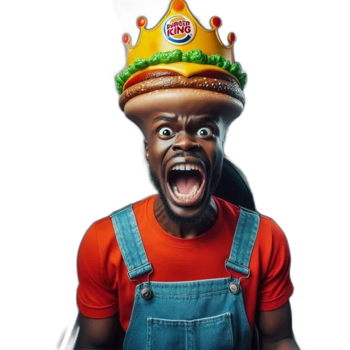 crown, face, hat, staff transparent PNG cut-out