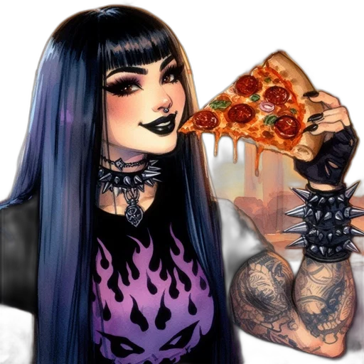 food, fantasy art, cartoon, comic book art transparent PNG cut-out