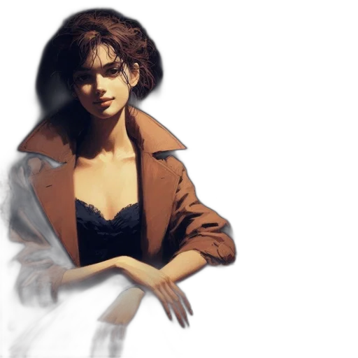 jacket, dress, concept art, photorealistic transparent PNG cut-out