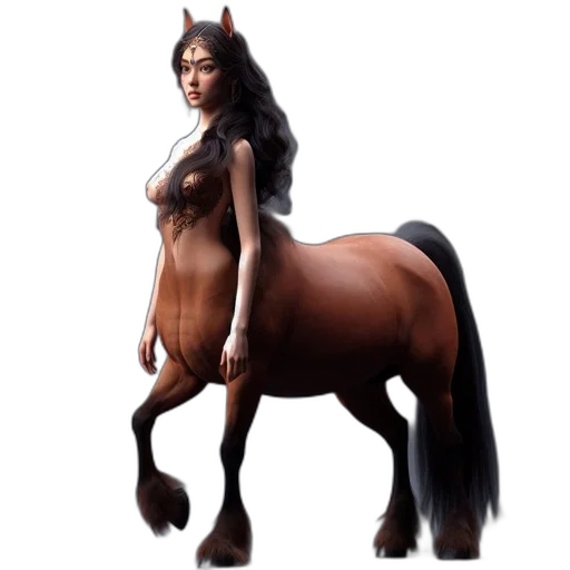 animal, creature, dress, fantasy art transparent PNG cut-out