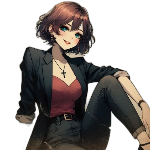 jacket, staff, weapon, dress transparent PNG cut-out