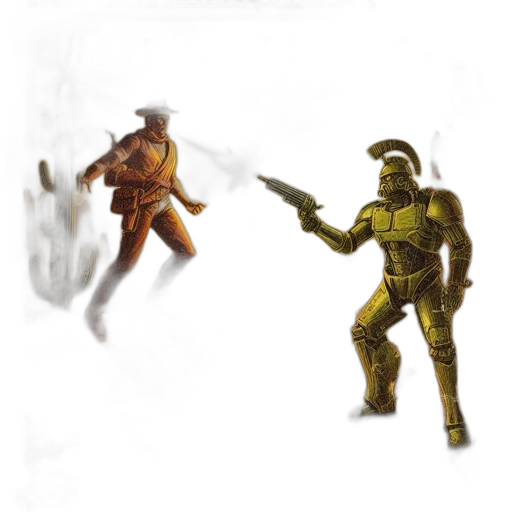 robot, creature, concept art, pixel art transparent PNG cut-out