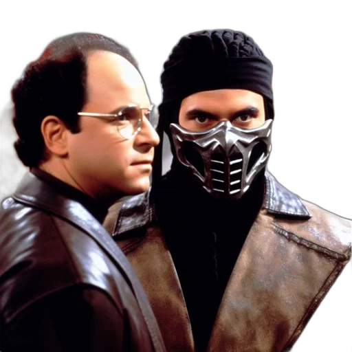 mask, cyberpunk, concept art, two transparent PNG cut-out