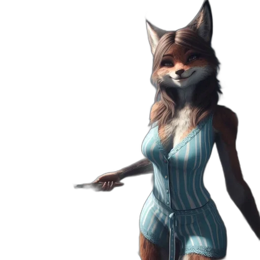 dress, animal, staff, concept art transparent PNG cut-out