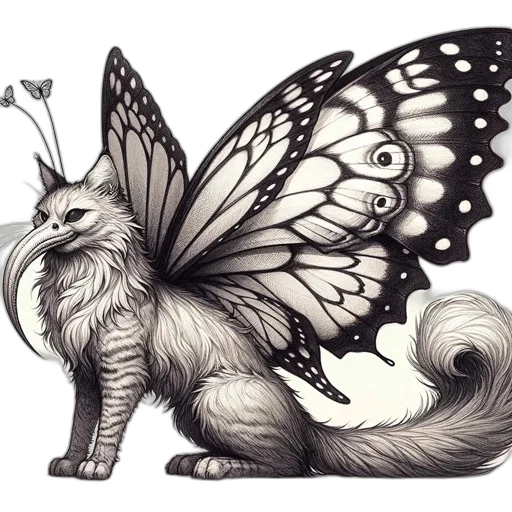 animal, creature, dragon, staff transparent PNG cut-out