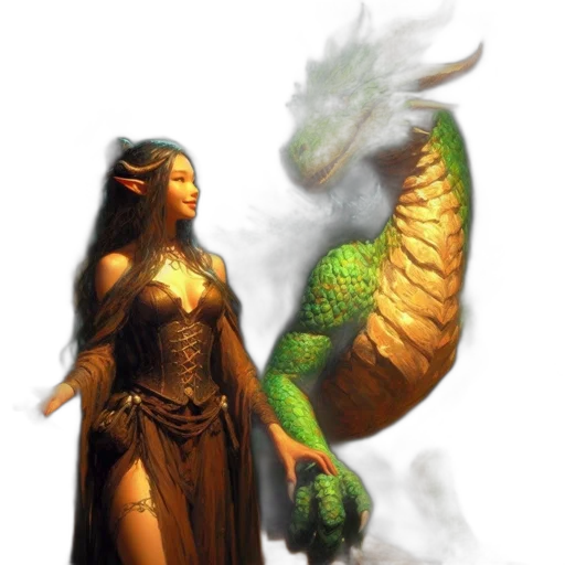 dragon, fantasy art, concept art, pixel art transparent PNG cut-out