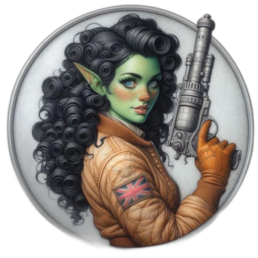 fantasy art, comic book art, concept art, photorealistic transparent PNG cut-out