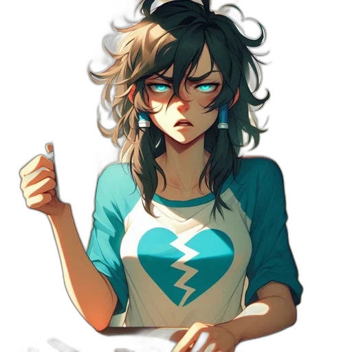 staff, dress, comic book art, anime transparent PNG cut-out