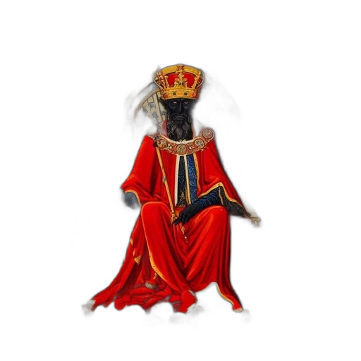 crown, animal, staff, dress transparent PNG cut-out