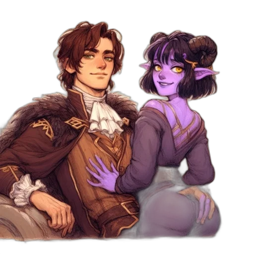 fantasy art, concept art, watercolor, pixel art transparent PNG cut-out