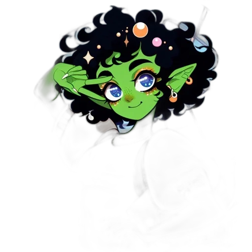 mask, creature, staff, crown transparent PNG cut-out