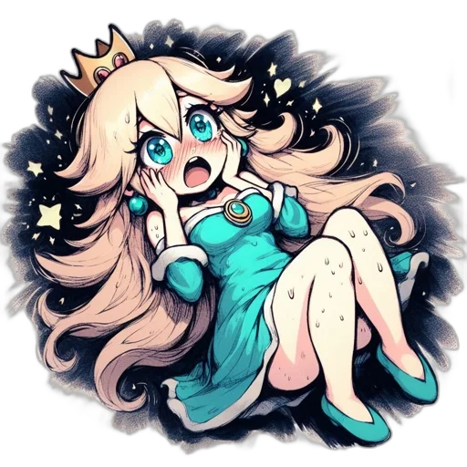 crown, dress, staff, creature transparent PNG cut-out