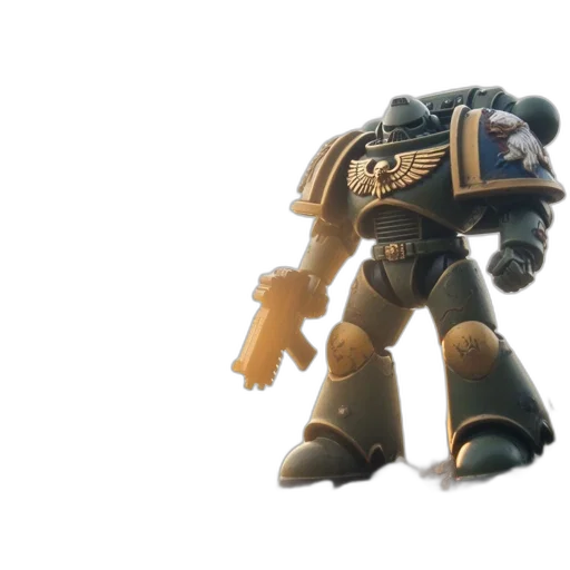 robot, weapon, concept art, 3d render transparent PNG cut-out