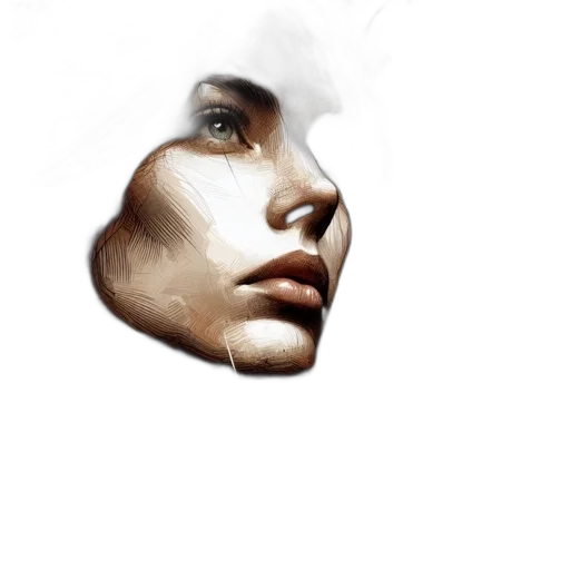 face, mask, hat, hair transparent PNG cut-out