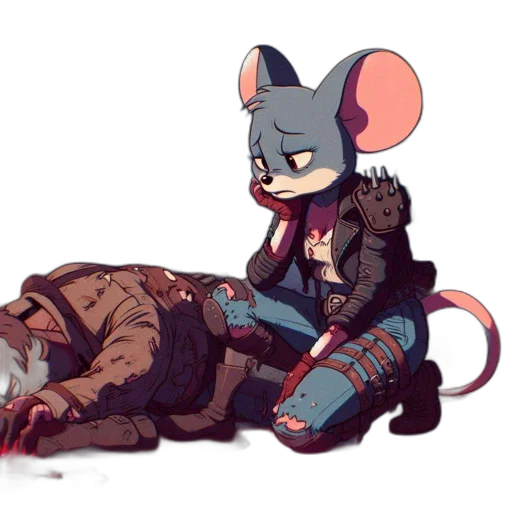 cyberpunk, concept art, comic book art, pixel art transparent PNG cut-out