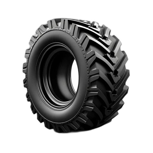 3d render, black, tire, icon transparent PNG cut-out