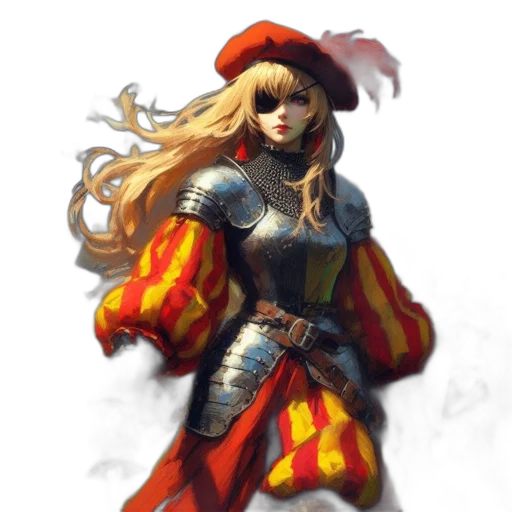 sword, dress, crown, staff transparent PNG cut-out