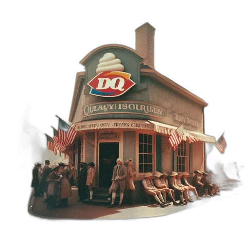 food, building, staff, hat transparent PNG cut-out