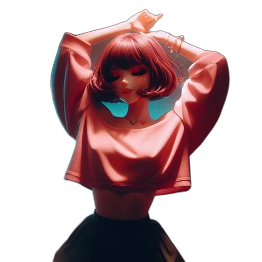 dress, jacket, hair, crown transparent PNG cut-out