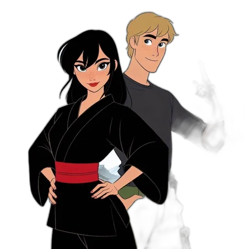 cartoon, concept art, comic book art, anime transparent PNG cut-out