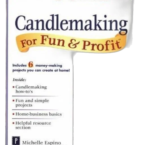 book, cover, titled, candlemaking transparent PNG cut-out