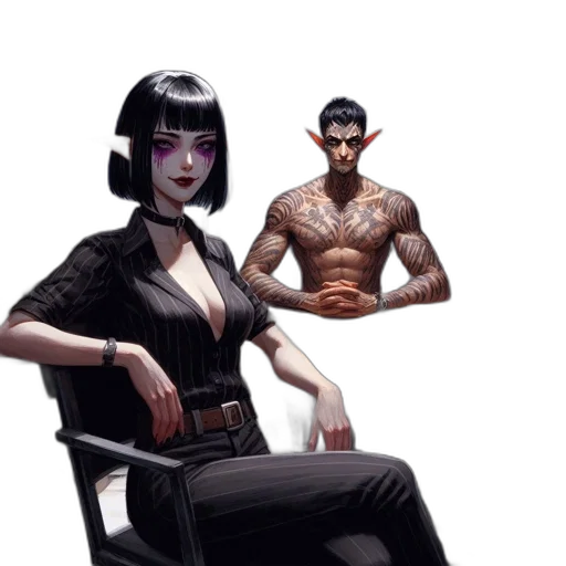 furniture, concept art, comic book art, cyberpunk transparent PNG cut-out