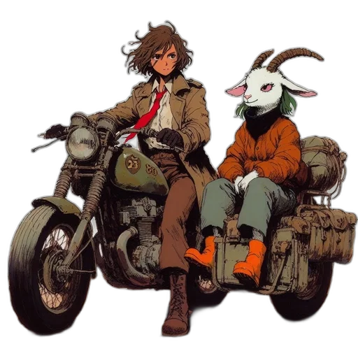 jacket, animal, mask, concept art transparent PNG cut-out