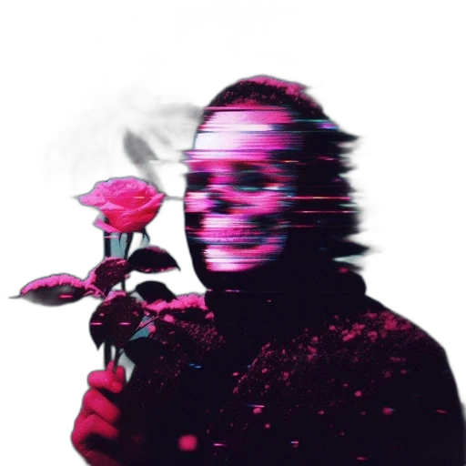 flower, staff, robot, jacket transparent PNG cut-out
