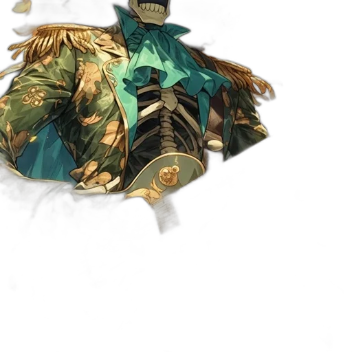mask, jacket, dragon, crown transparent PNG cut-out