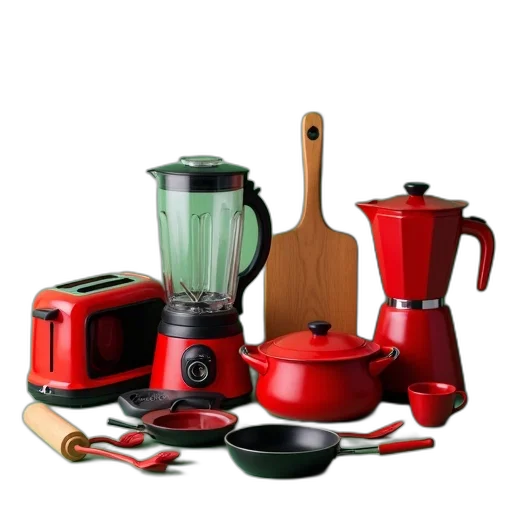 food, 3d render, red, collection transparent PNG cut-out