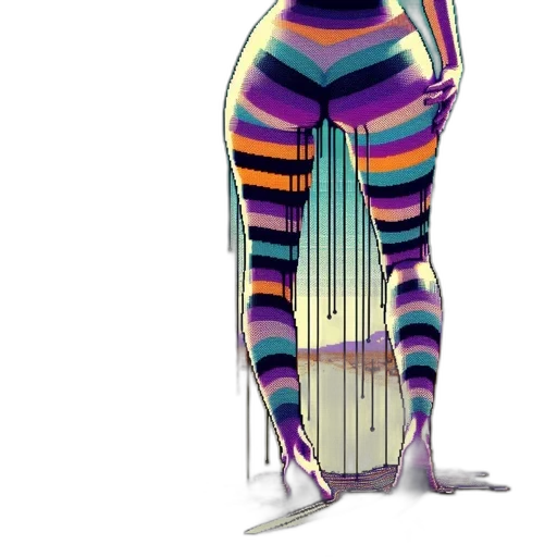 dress, creature, robot, hair transparent PNG cut-out