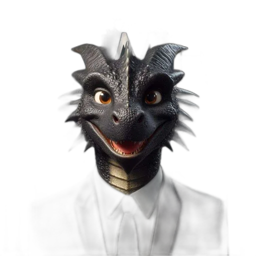 dragon, mask, staff, creature transparent PNG cut-out