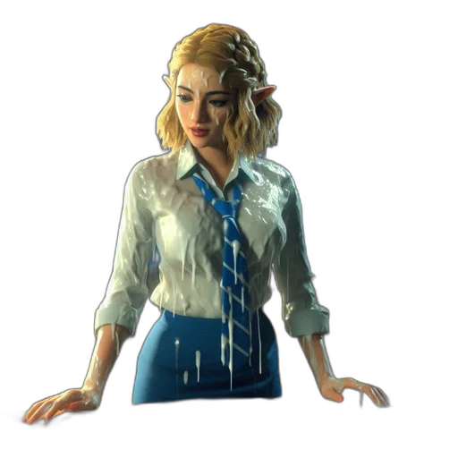 staff, dress, jacket, face transparent PNG cut-out