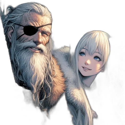 face, concept art, fantasy art, comic book art transparent PNG cut-out