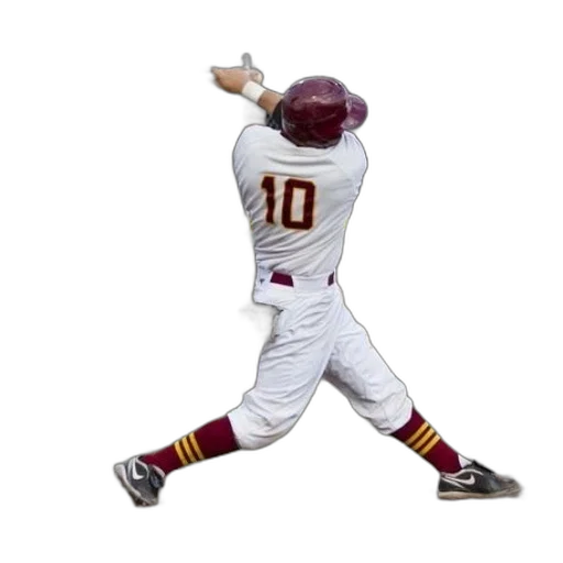 staff, baseball, player, white transparent PNG cut-out