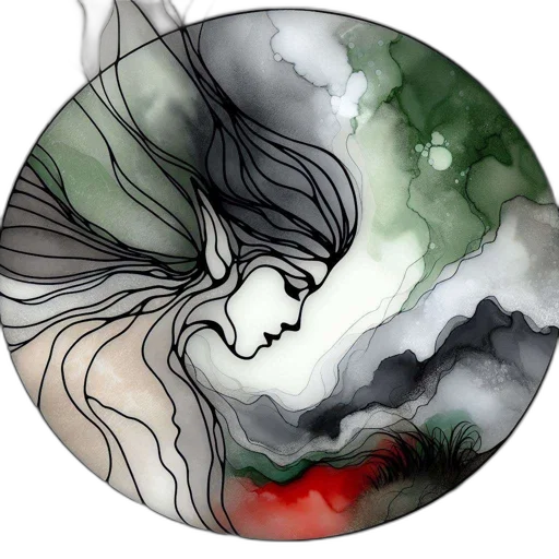 fantasy art, watercolor, concept art, photorealistic transparent PNG cut-out