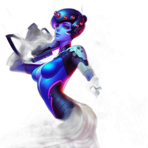 robot, staff, concept art, fantasy art transparent PNG cut-out