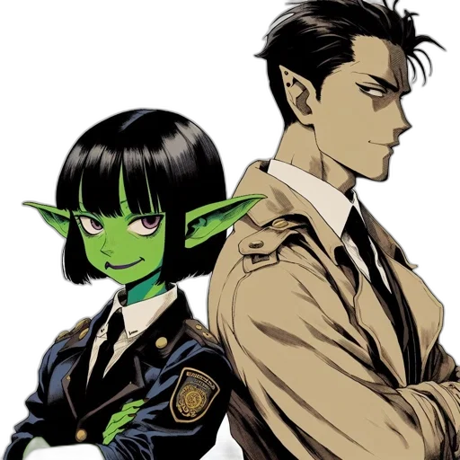 staff, comic book art, concept art, anime transparent PNG cut-out