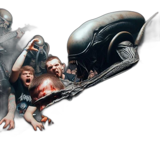 creature, concept art, 3d render, outer space transparent PNG cut-out