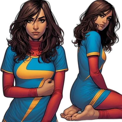 comic book art, concept art, cartoon, two transparent PNG cut-out