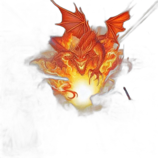 dragon, staff, sword, weapon transparent PNG cut-out